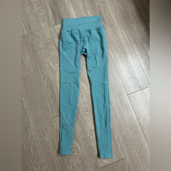 Alphalete Amplify Leggings Teal Seamless Size XS - Picture 2 of 3